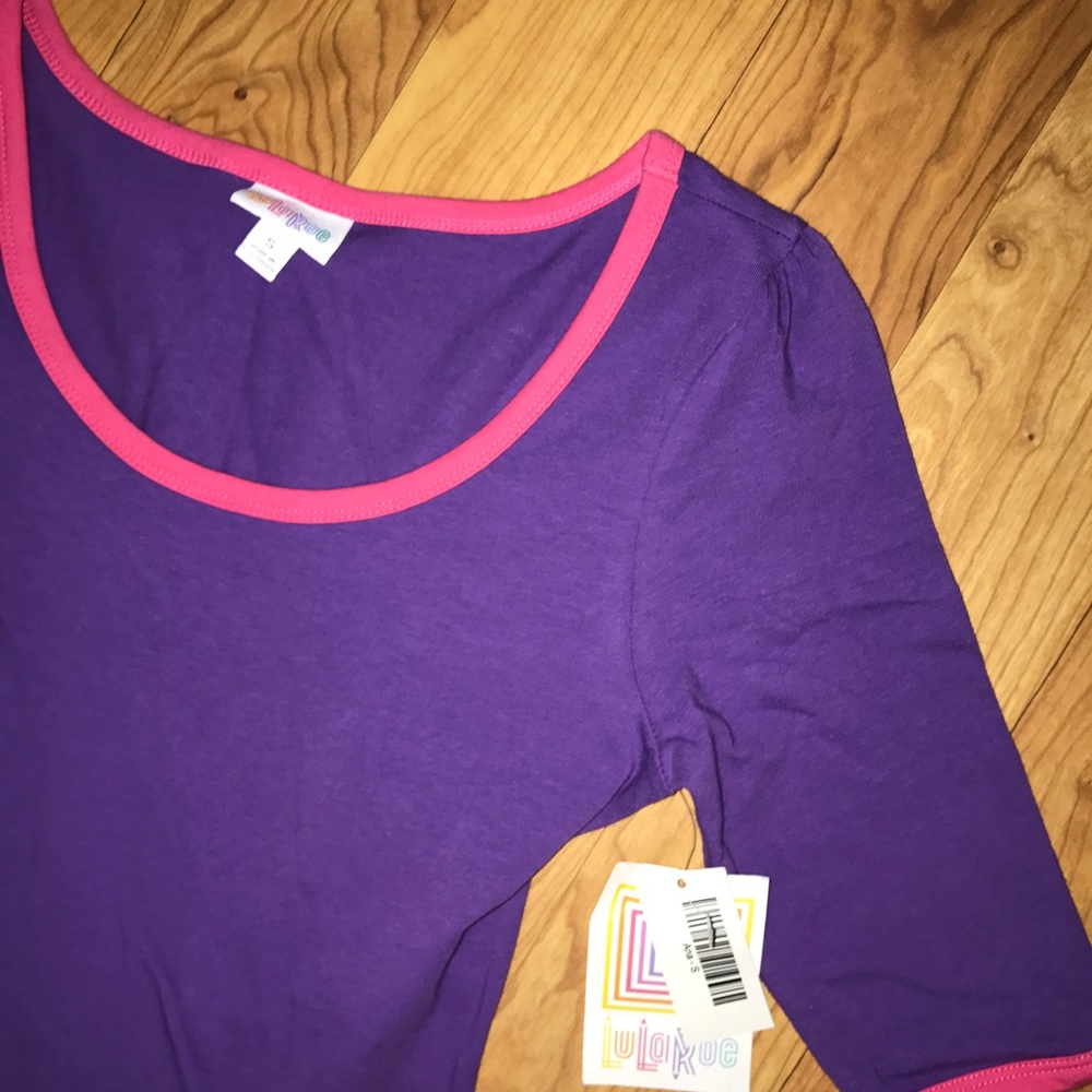 Lularoe Ana Purple & Pink Maxi Dress Small - Picture 3 of 7